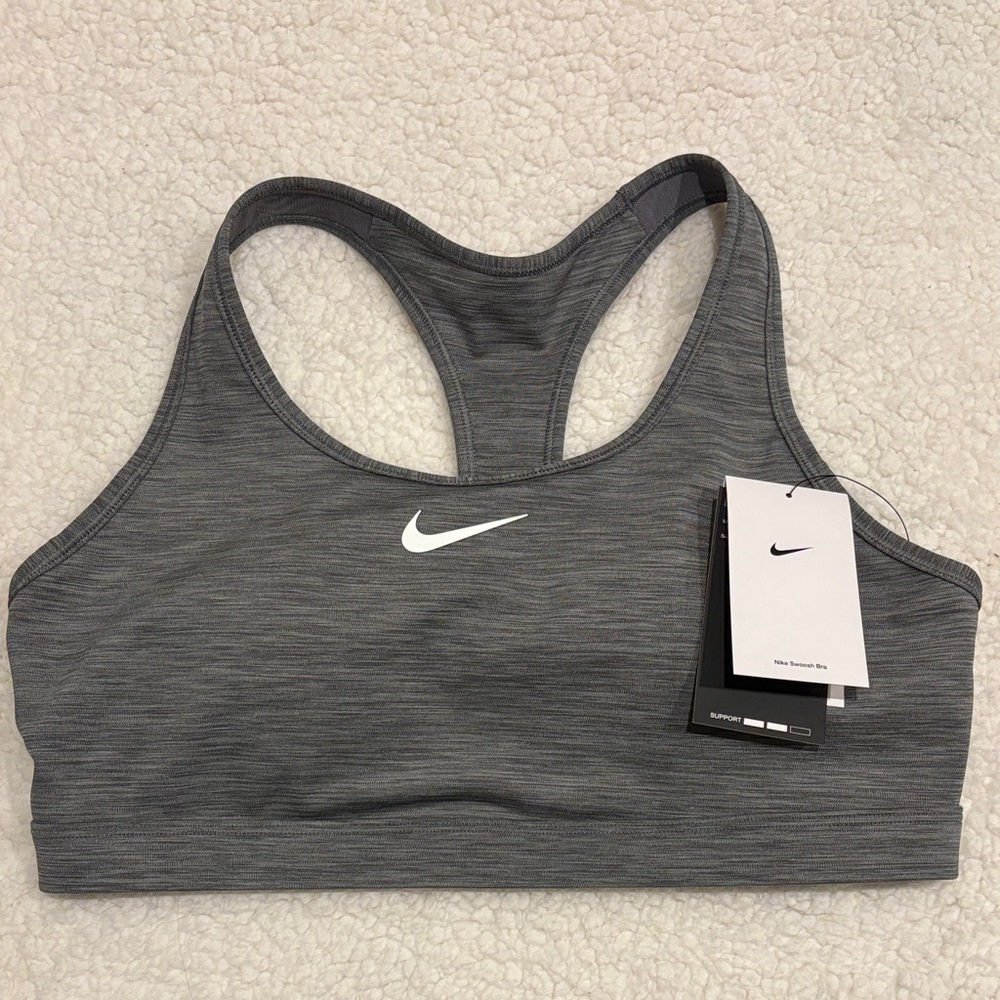 Nike Women's Heathered Gray Sports Bra